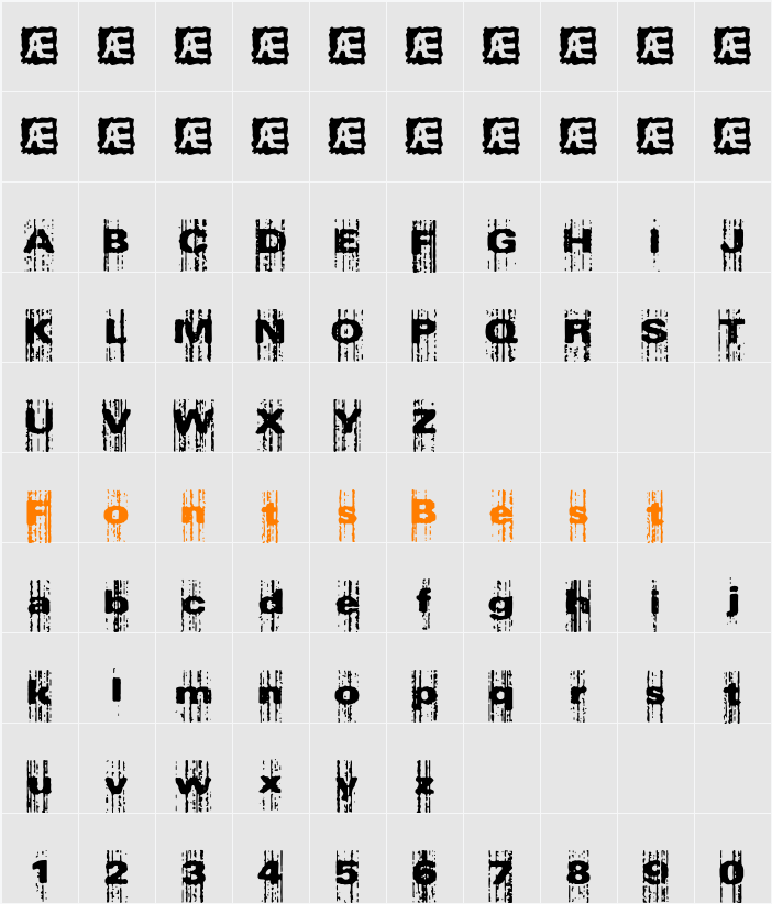 Xerox Malfunction BRK Character Map