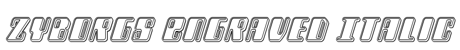 Zyborgs Engraved Italic