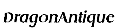 DragonAntique Font Image