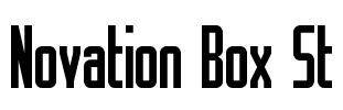 Novation Box St Font Image