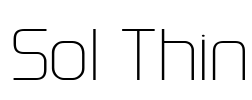 Sol Thin Font Image