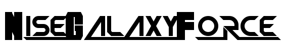 NiseGalaxyForce Font Image