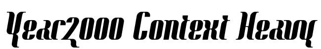 Year2000 Context Heavy Font Image