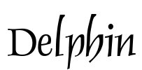 Delphin Font Image