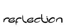 reflection Font Image