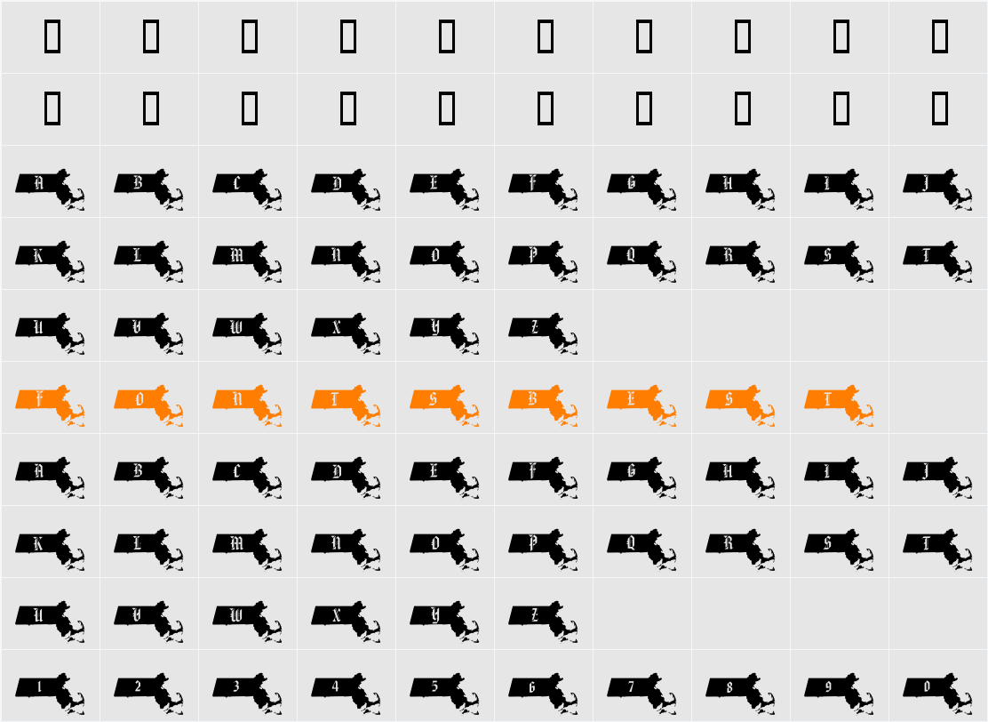 pf_ma Character Map