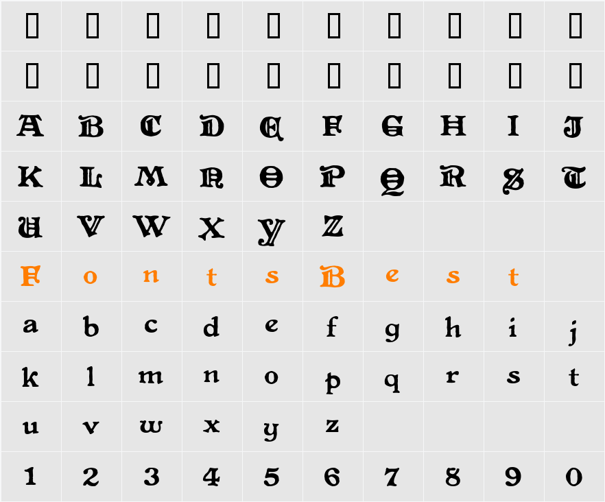 LevelFourteenDruid Character Map