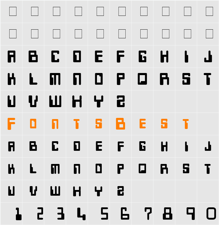 Keys Heavy Character Map