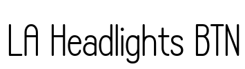 LA Headlights BTN Font Image