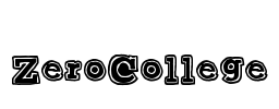 ZeroCollege Font Image