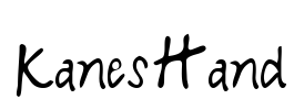KanesHand Font Image