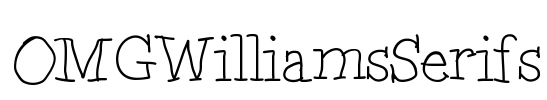 OMGWilliamsSerifs