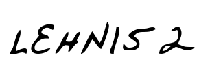 LEHN152 Font Image