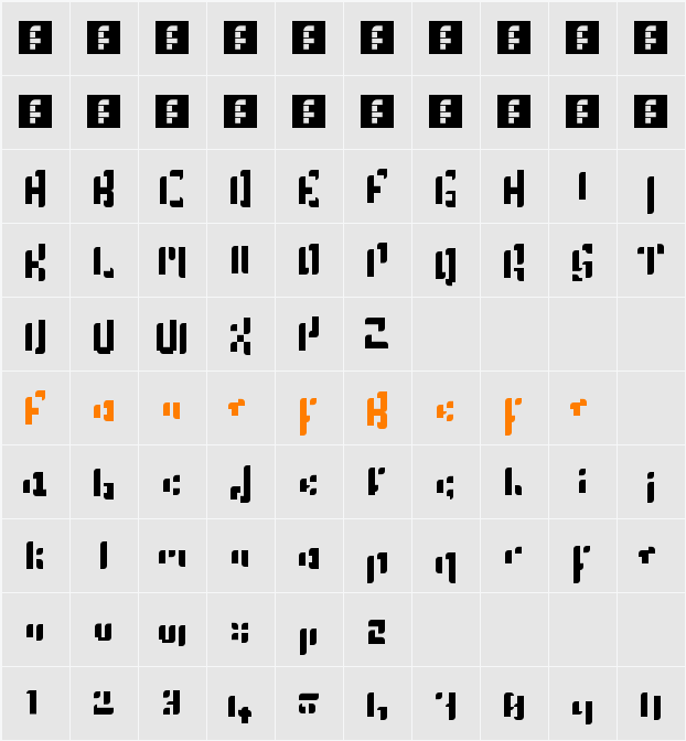 Gold Character Map