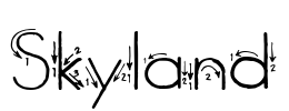 Skyland Font Image