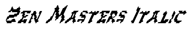 Zen Masters Italic