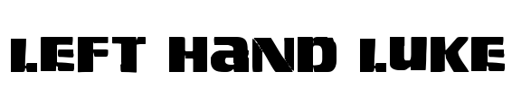 Left Hand Luke Font Image