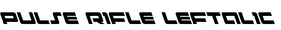 Pulse Rifle Leftalic Font Image