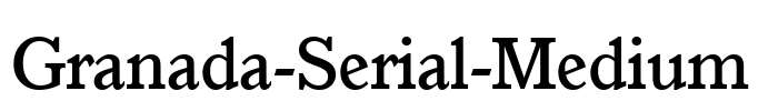 Granada-Serial-Medium Font Image