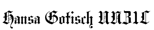 Hansa Gotisch UNZ1L Font Image