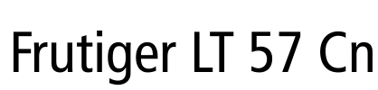 Frutiger LT 57 Cn