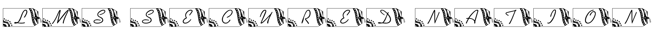 LMS Secured Nation Font Image