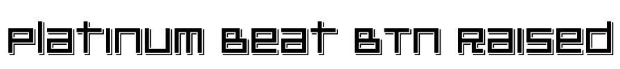Platinum Beat BTN Raised Font Image