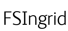 FSIngrid Font Image