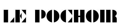 Le Pochoir Font Image