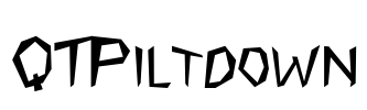 QTPiltdown Font Image