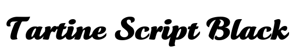 Tartine Script Black Font Image