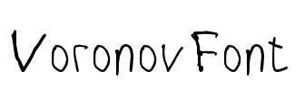 VoronovFont Font Image