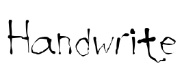 Handwrite Font Image