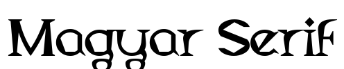Magyar Serif Font Image