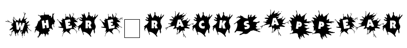 WhereCracksAppear Font Image
