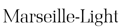 Marseille-Light Font Image