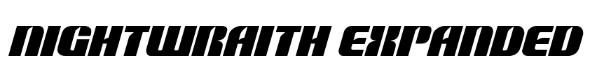 Nightwraith Expanded Font Image