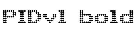 PIDvl bold Font Image