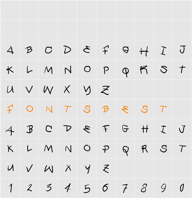 QuickMary Character Map