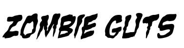 Zombie Guts Font Image