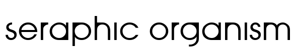 Seraphic Organism Font Image