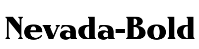 Nevada-Bold Font Image