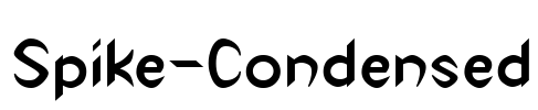 Spike-Condensed Font Image