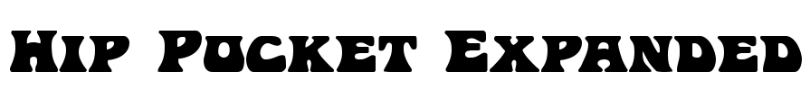 Hip Pocket Expanded Font Image