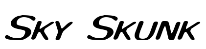Sky Skunk Font Image