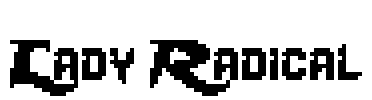 Lady Radical Font Image