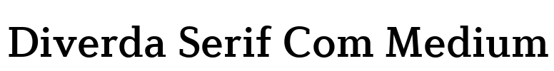 Diverda Serif Com Medium