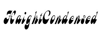 HaightCondensed Font Image
