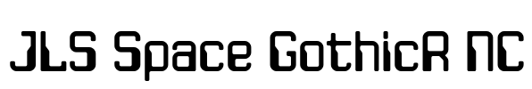 JLS Space GothicR NC Font Image