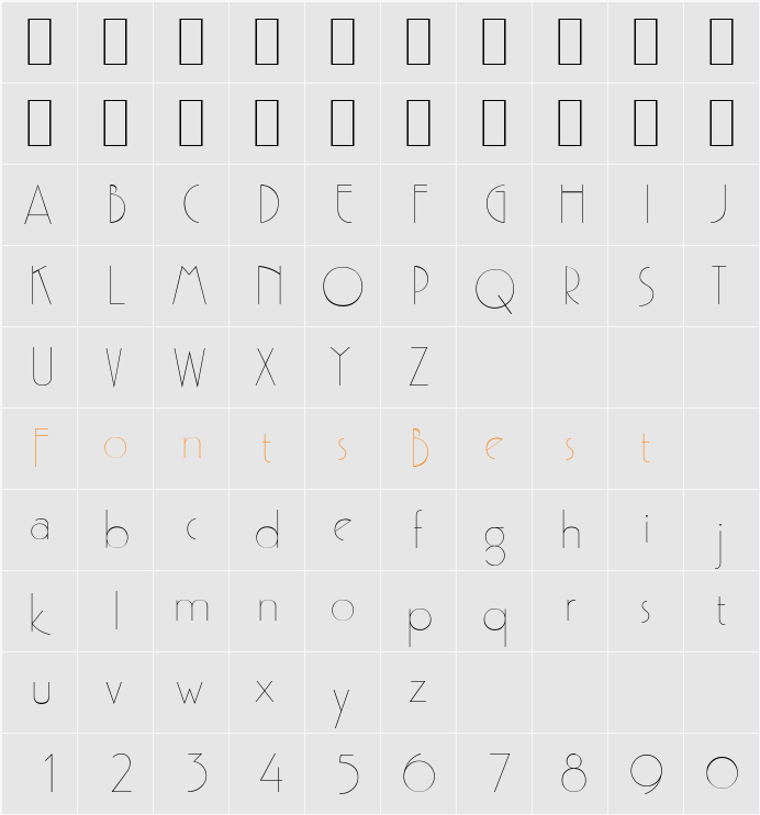 P700-Deco Character Map